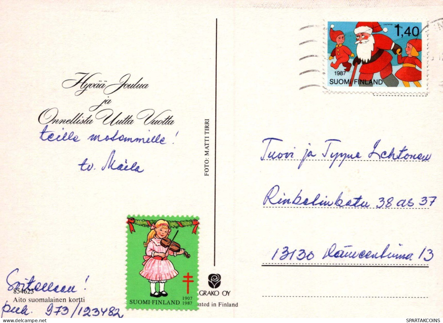 Neujahr Weihnachten Vintage Ansichtskarte Postkarte CPSM #PAV806.DE - Neujahr