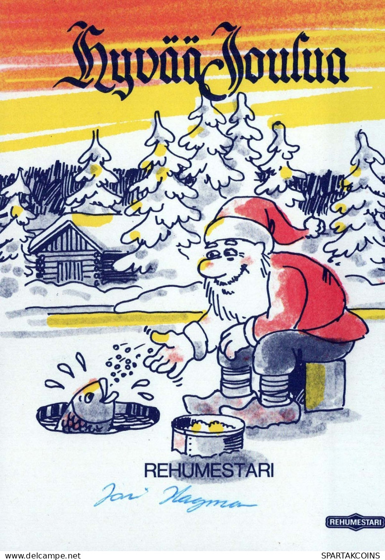 WEIHNACHTSMANN SANTA CLAUS Neujahr Weihnachten Vintage Ansichtskarte Postkarte CPSM #PAU528.DE - Santa Claus