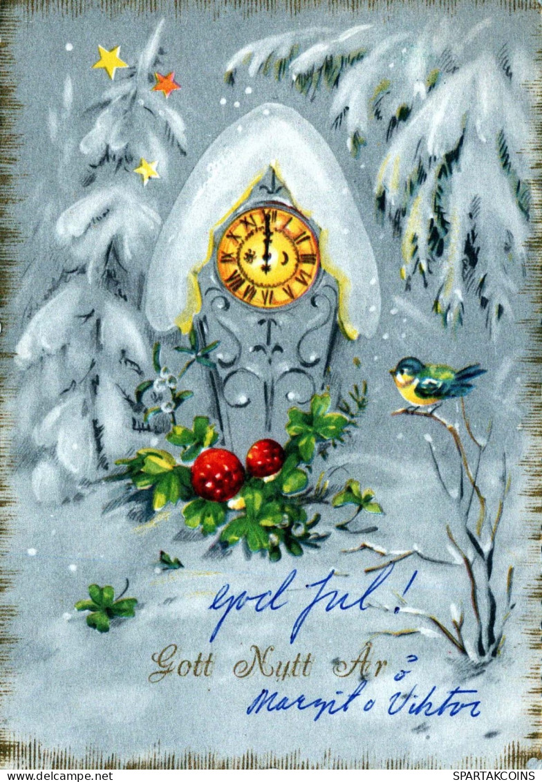 Neujahr Weihnachten Vintage Ansichtskarte Postkarte CPSM #PAT869.DE - Neujahr