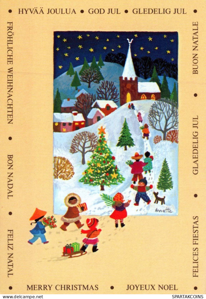 Neujahr Weihnachten Vintage Ansichtskarte Postkarte CPSM #PAT124.DE - Neujahr