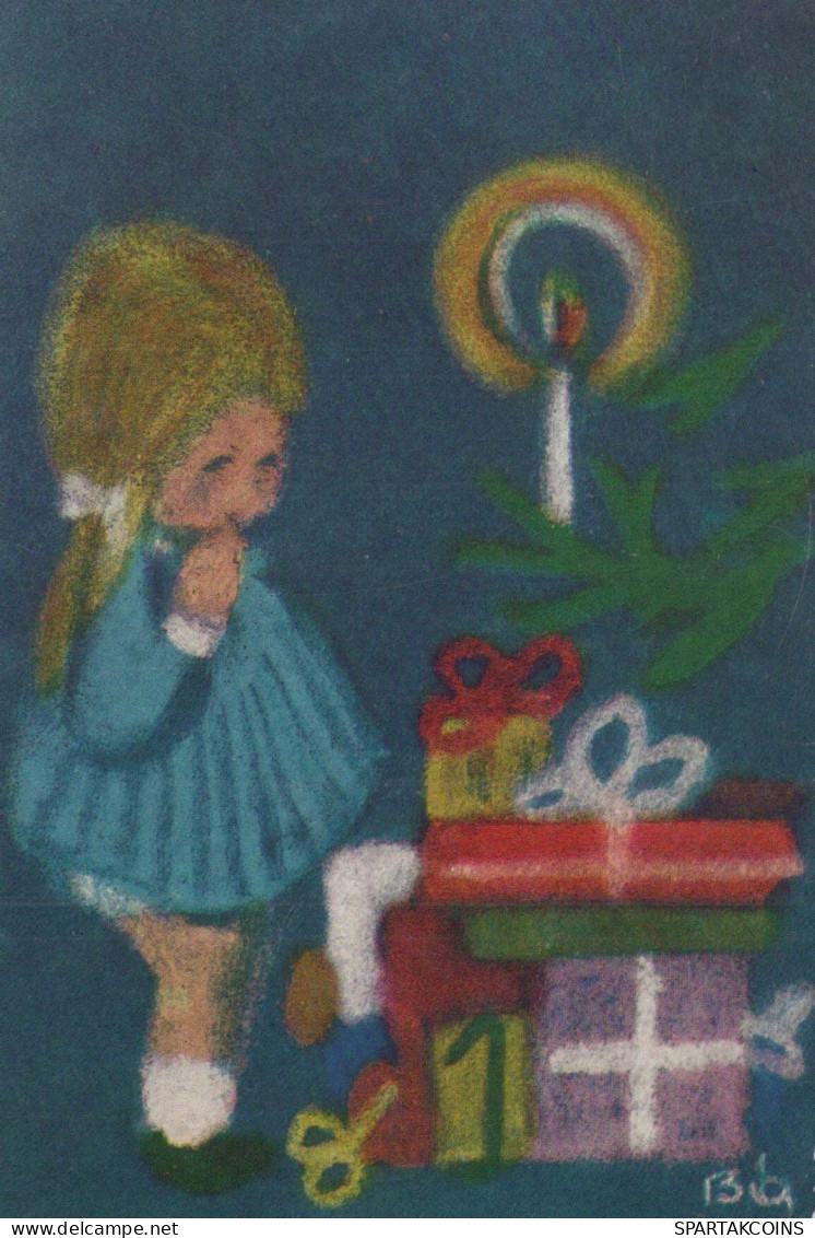 Neujahr Weihnachten KINDER Vintage Ansichtskarte Postkarte CPSM #PAS880.DE - Neujahr