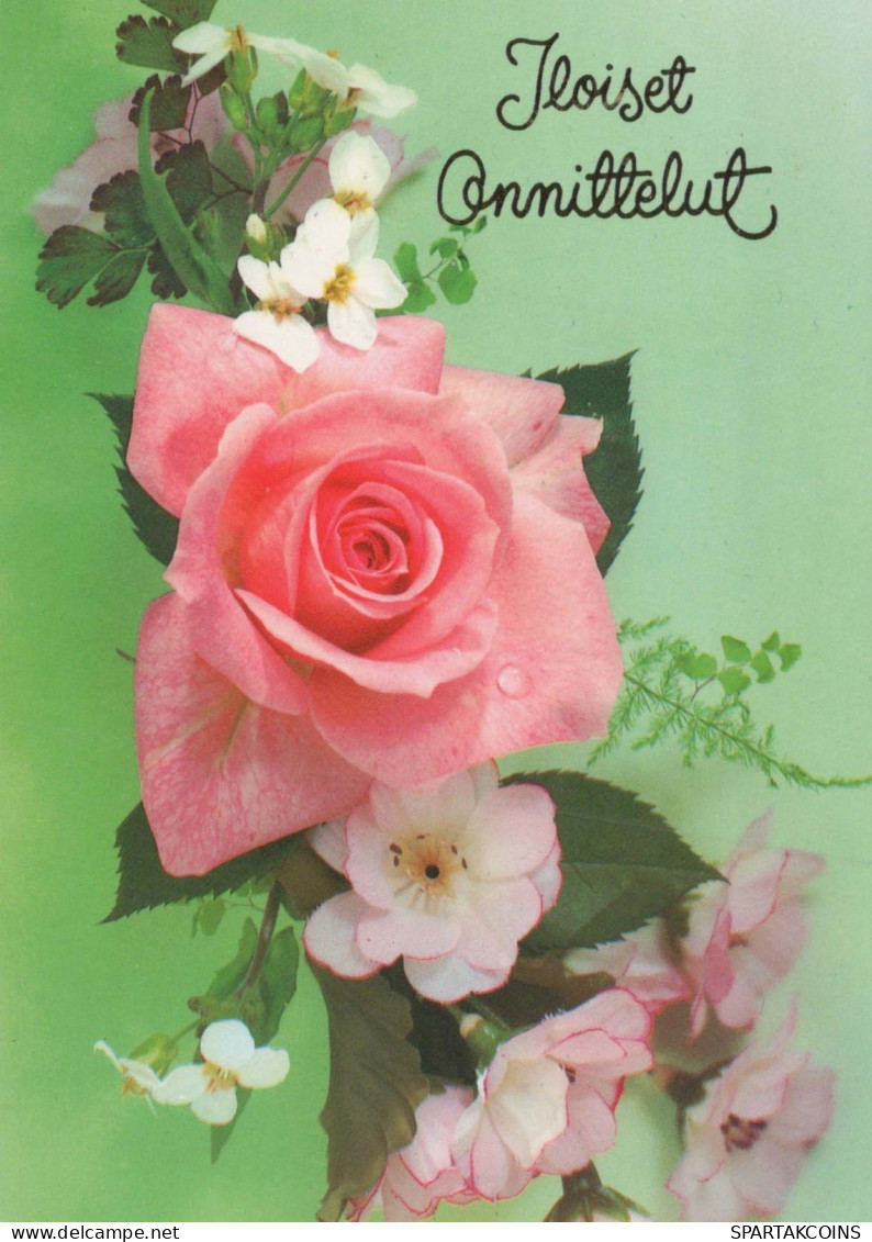 FLOWERS Vintage Ansichtskarte Postkarte CPSM #PAS206.DE - Flowers