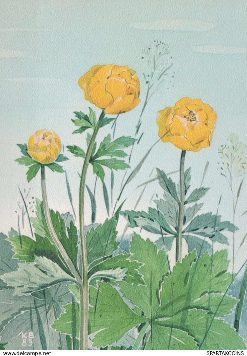 FLOWERS Vintage Ansichtskarte Postkarte CPSM #PAR485.DE - Flowers