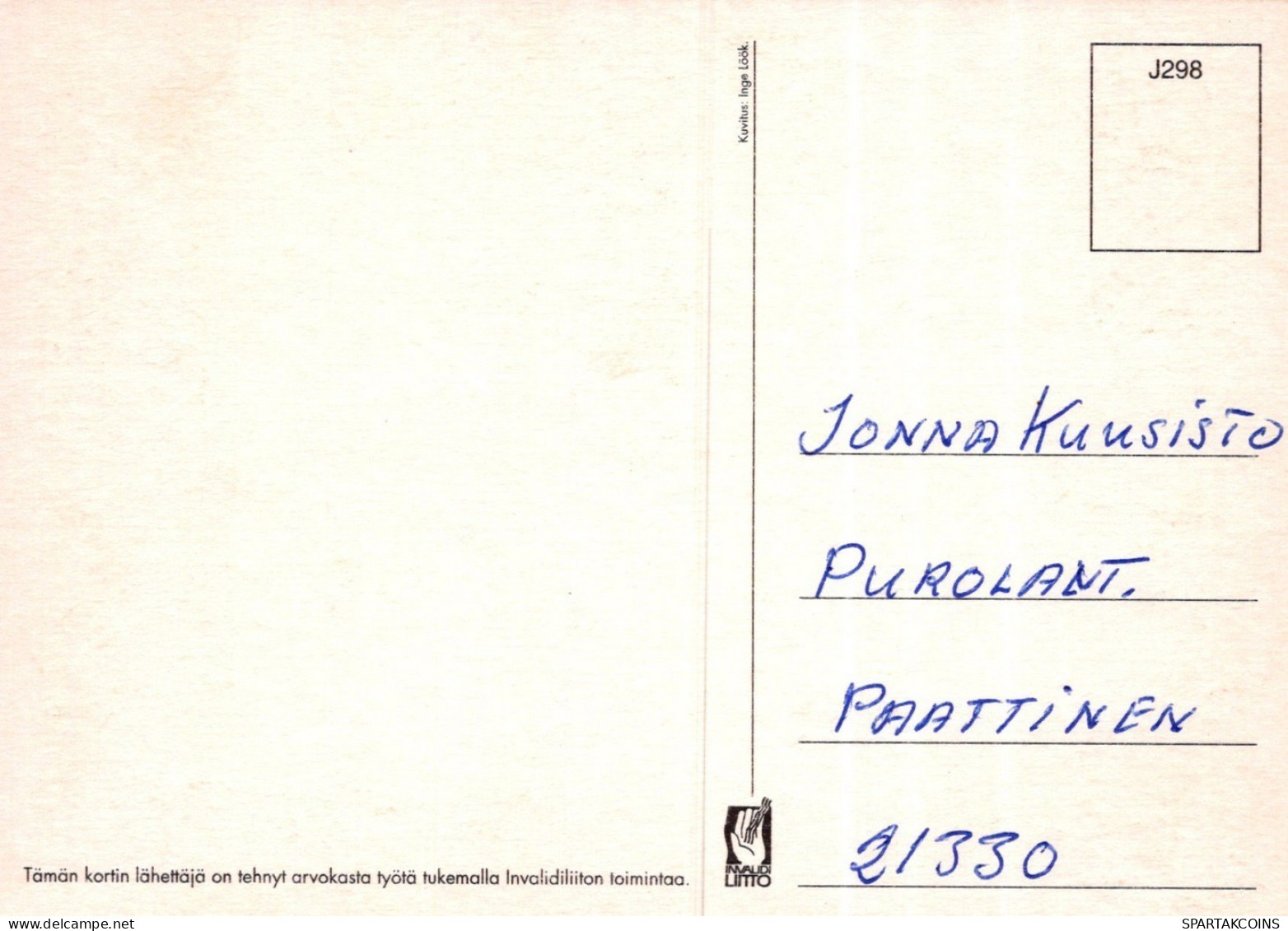 WEIHNACHTSMANN SANTA CLAUS WEIHNACHTSFERIEN Vintage Postkarte CPSM #PAK066.DE - Santa Claus