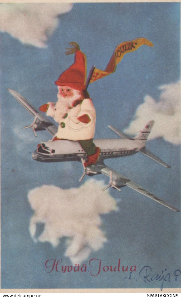 WEIHNACHTSMANN SANTA CLAUS WEIHNACHTSFERIEN Vintage Postkarte CPSMPF #PAJ451.DE - Santa Claus