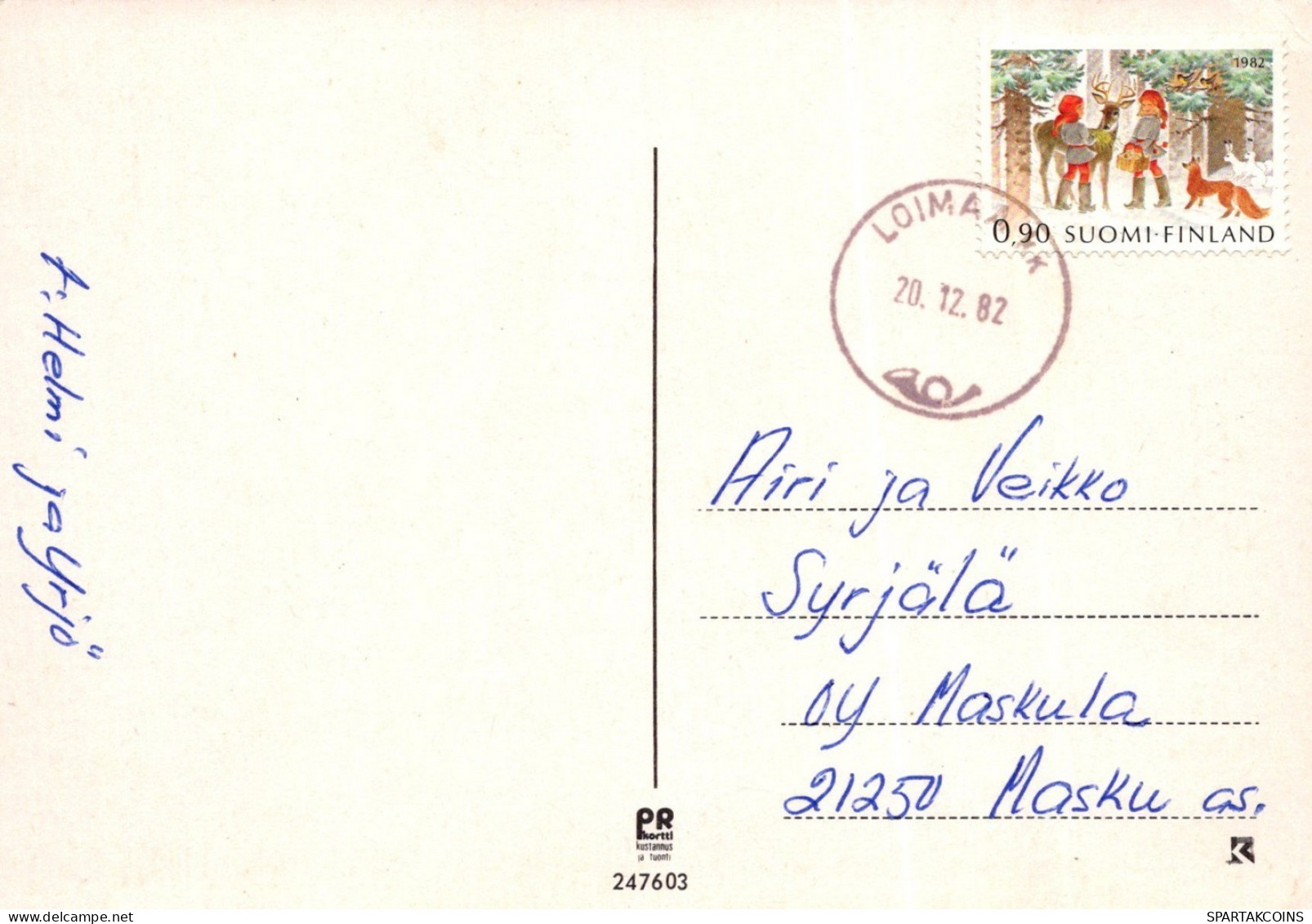 WEIHNACHTSMANN SANTA CLAUS WEIHNACHTSFERIEN Vintage Postkarte CPSM #PAJ585.DE - Santa Claus