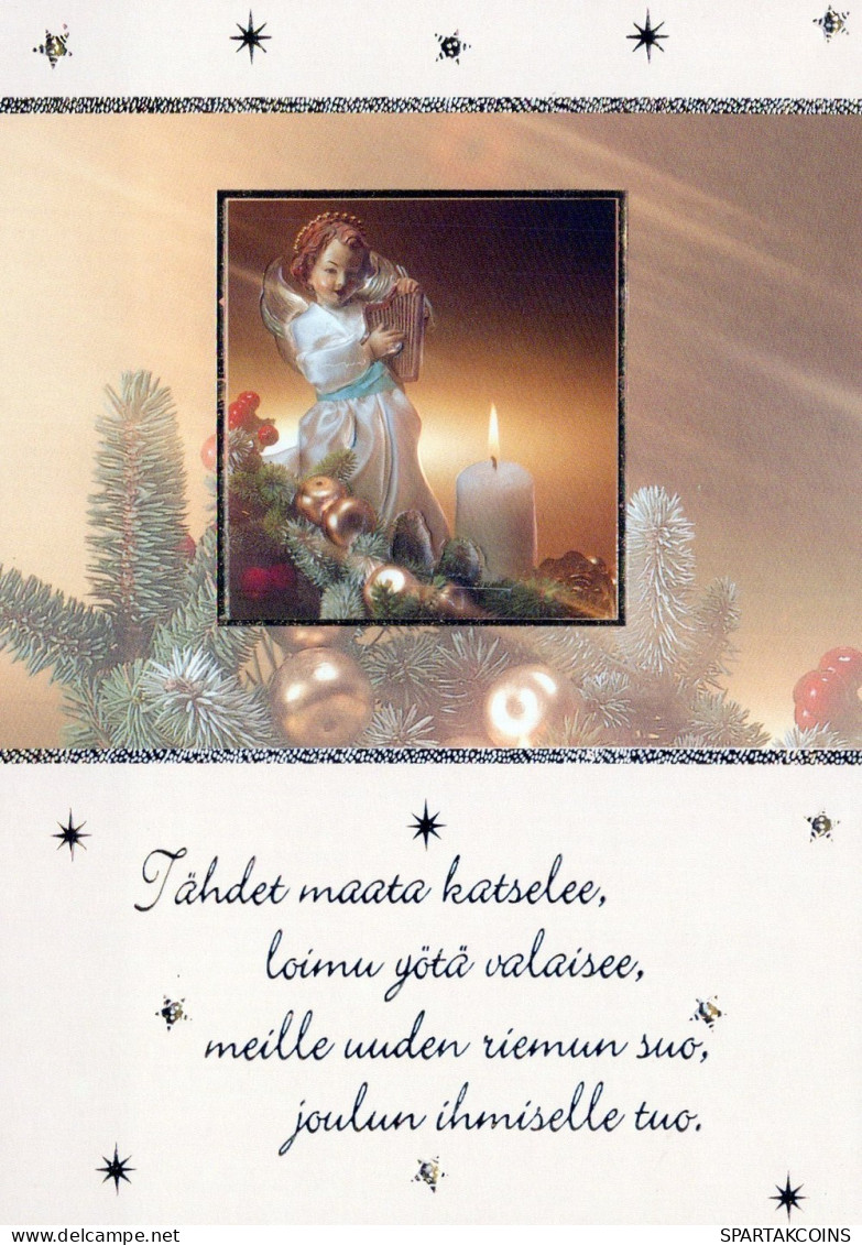 ENGEL WEIHNACHTSFERIEN Feiern & Feste Vintage Ansichtskarte Postkarte CPSM #PAJ002.DE - Anges