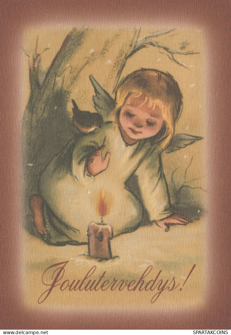 ENGEL WEIHNACHTSFERIEN Feiern & Feste Vintage Ansichtskarte Postkarte CPSM #PAH183.DE - Angels