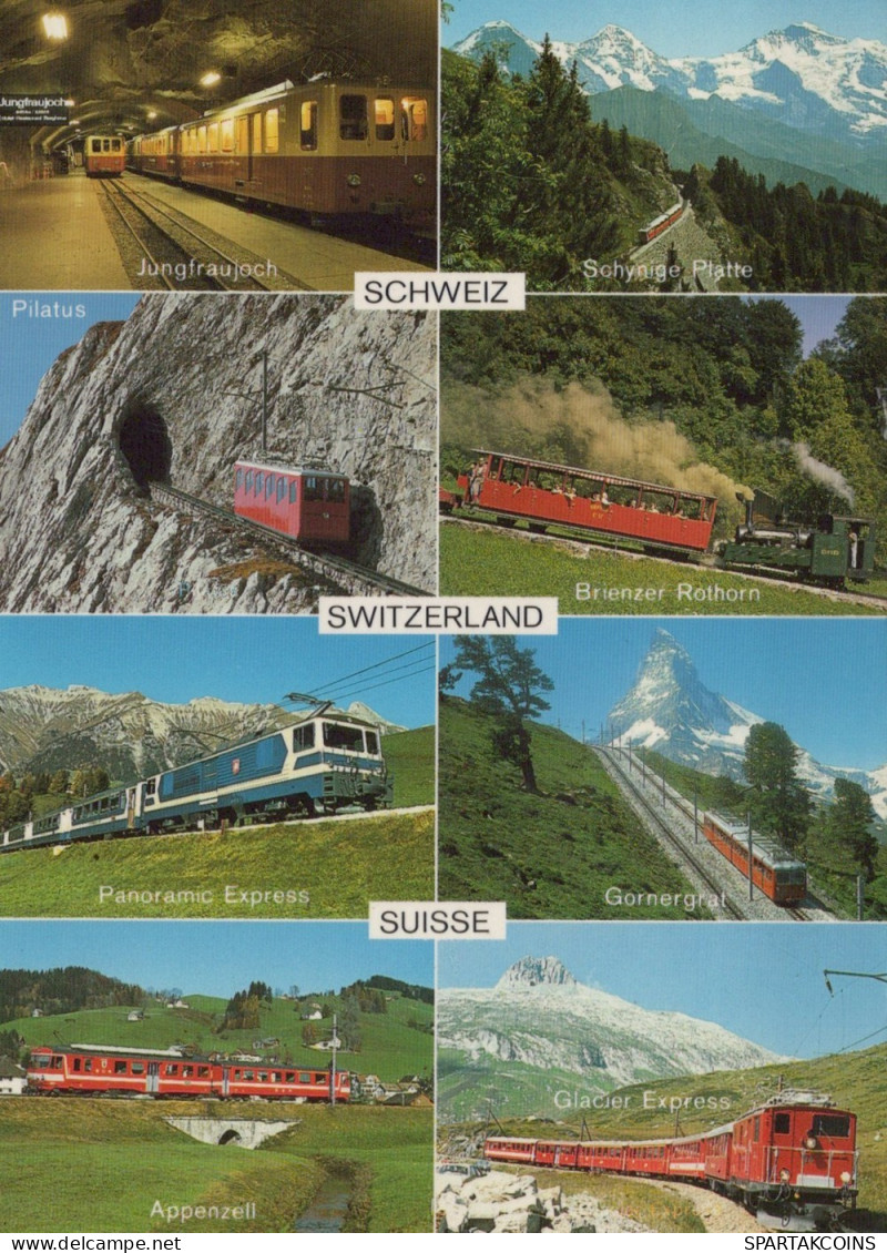 ZUG Schienenverkehr Eisenbahnen Vintage Ansichtskarte Postkarte CPSM #PAA669.DE - Treinen