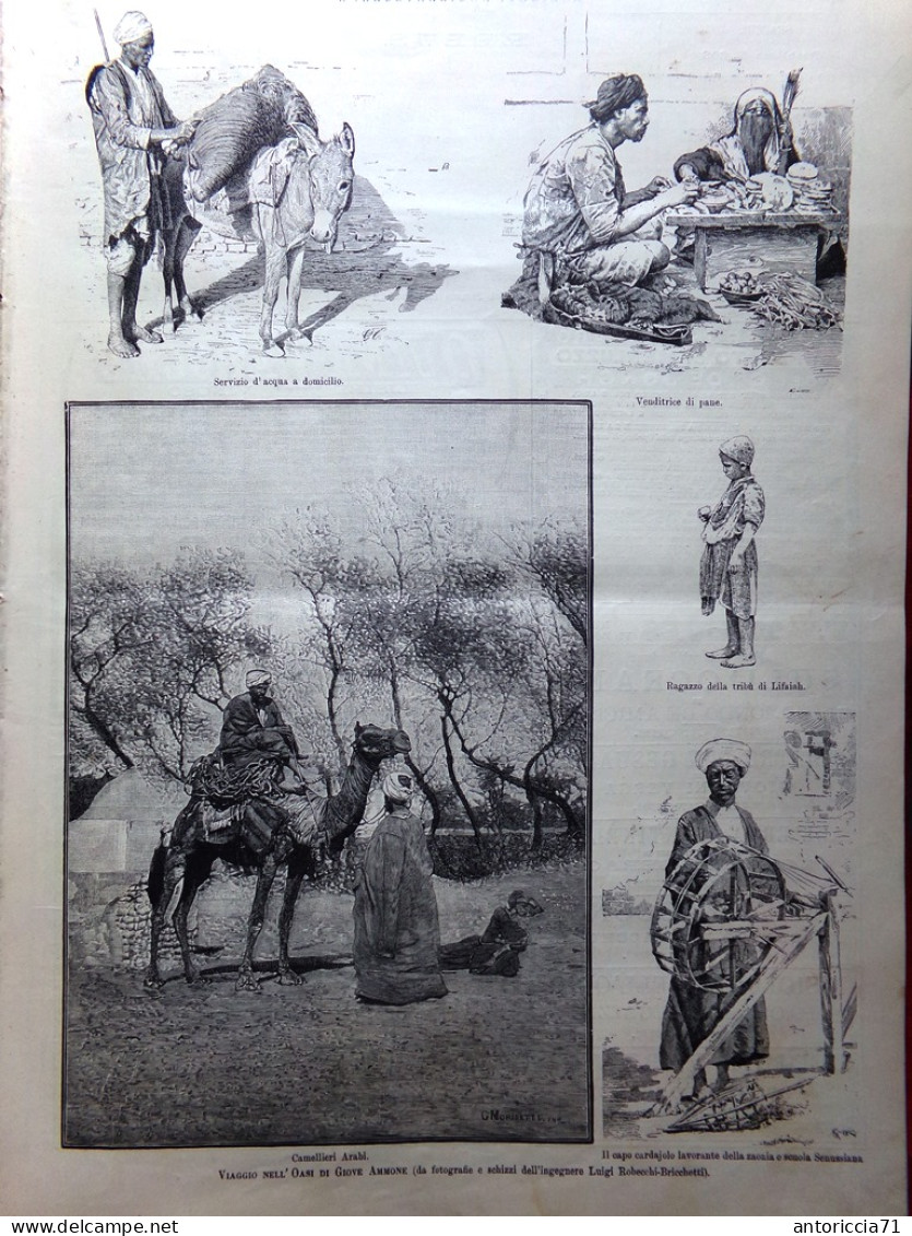 L'Illustrazione Italiana 3 Febbraio 1889 Bombay Praga Rovetta Bacino Spezia Oasi - Vor 1900