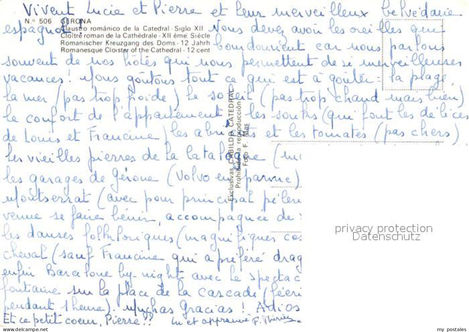 72936323 Gerona Romanischer Kreuzgang Des Doms Gerona - Other & Unclassified