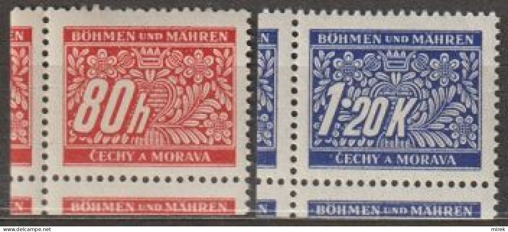 012/ Pof. DL 8,10; Corner Cut Stamps - Ungebraucht