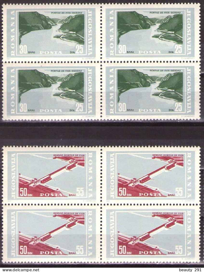 Yugoslavia 1965 - Inauguration Of Djerdap Hydroelectric Project - Mi 1114-1115 - MNH**VF - Nuovi