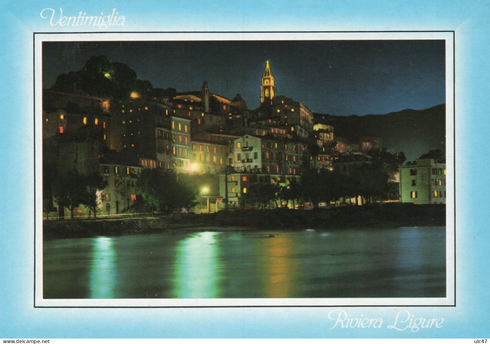 - VENTIMIGLIA. - La Citta Vecchia Di Notte - Scan Verso - - Autres & Non Classés