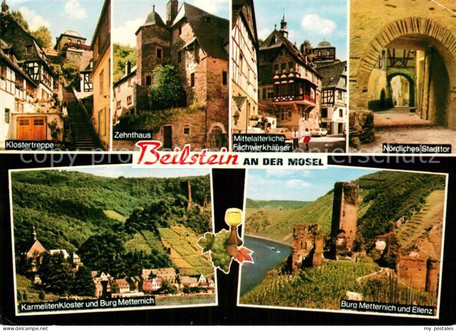 72935709 Beilstein Mosel Klostertreppe Zehnthaus Fachwerkhaeuser Stadttor Burg M - Andere & Zonder Classificatie