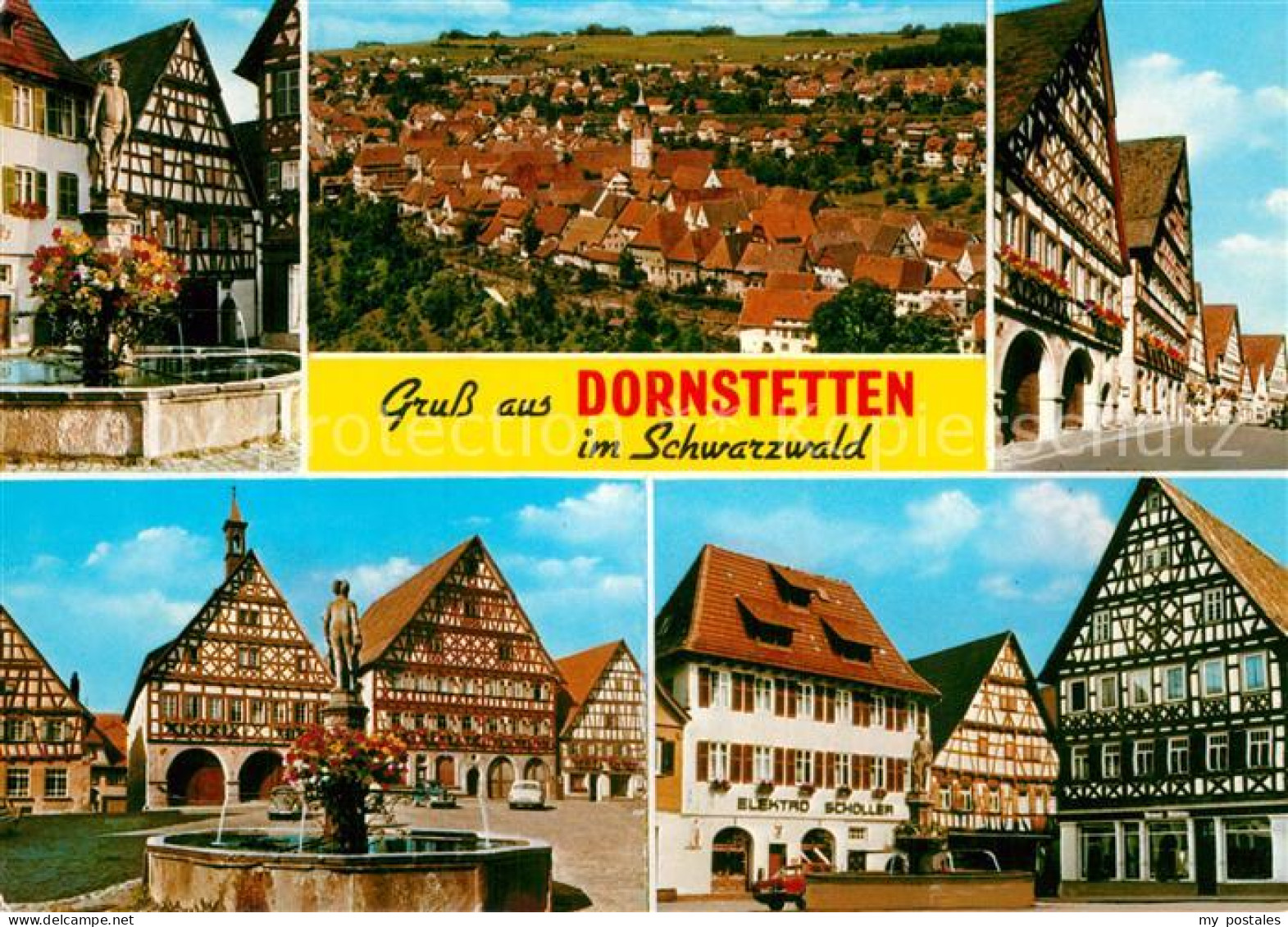 72935708 Dornstetten Wuerttemberg Altstadt Brunnen Fachwerkhaeuser Dornstetten - Sonstige & Ohne Zuordnung