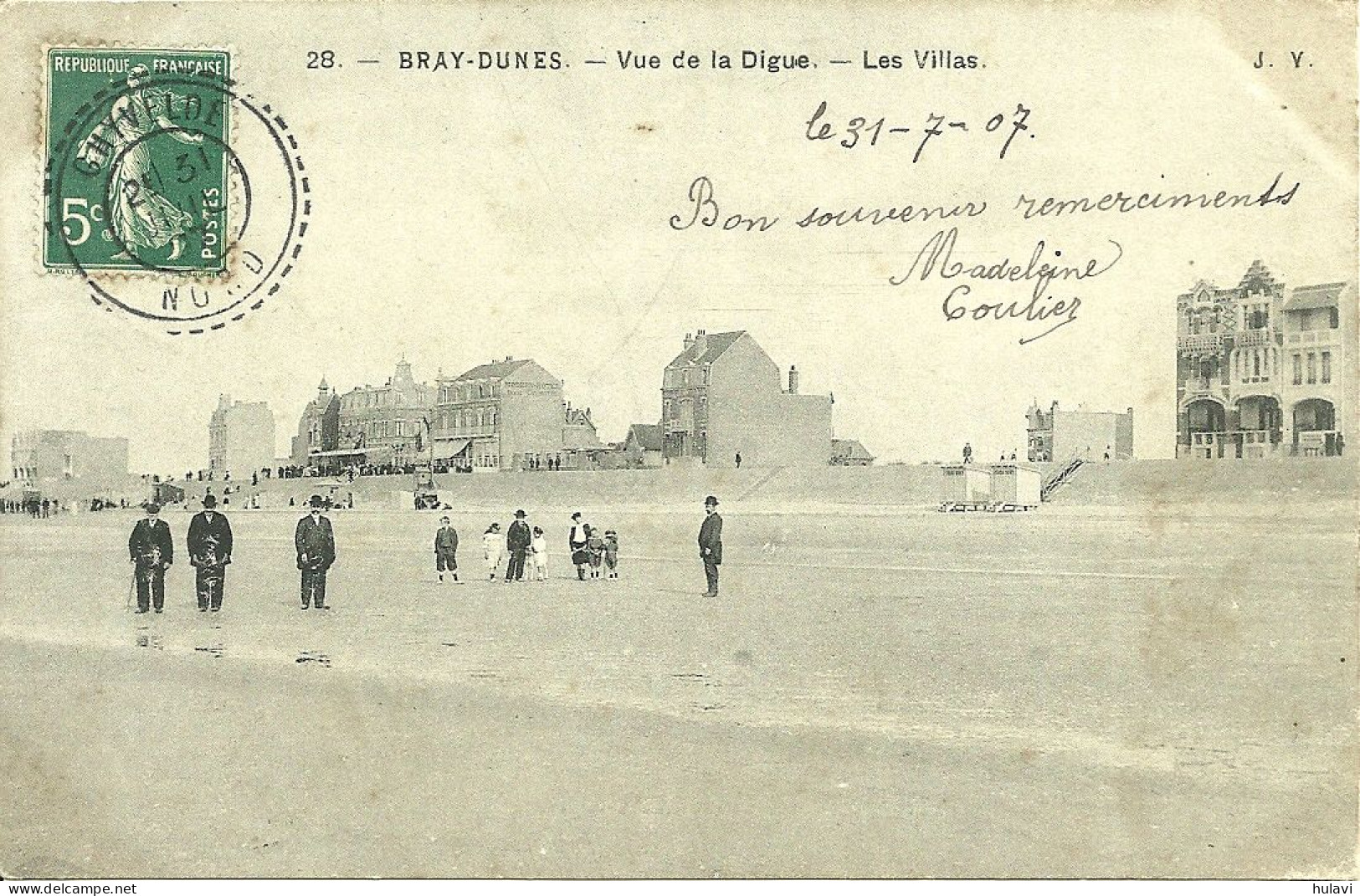 59  BRAY DUNES - VUE DE LA DIGUE - LES VILLAS (ref 9855) - Bray-Dunes