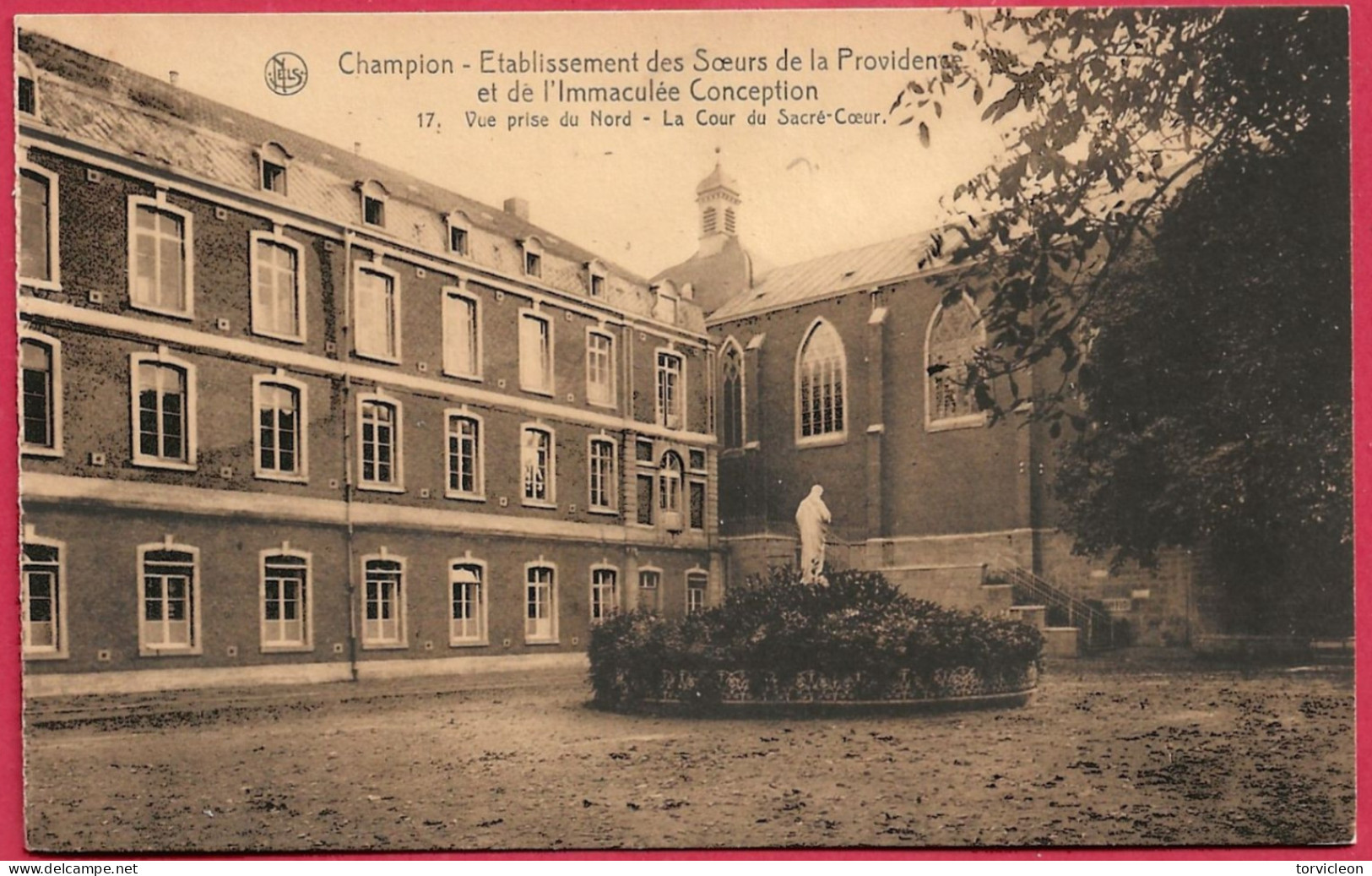 C.P. Champion =  Etablissement Des Soeurs De La Providence Et De L' Immaculée  Conception :  Cour  Du  Sacré-Cour - Namur