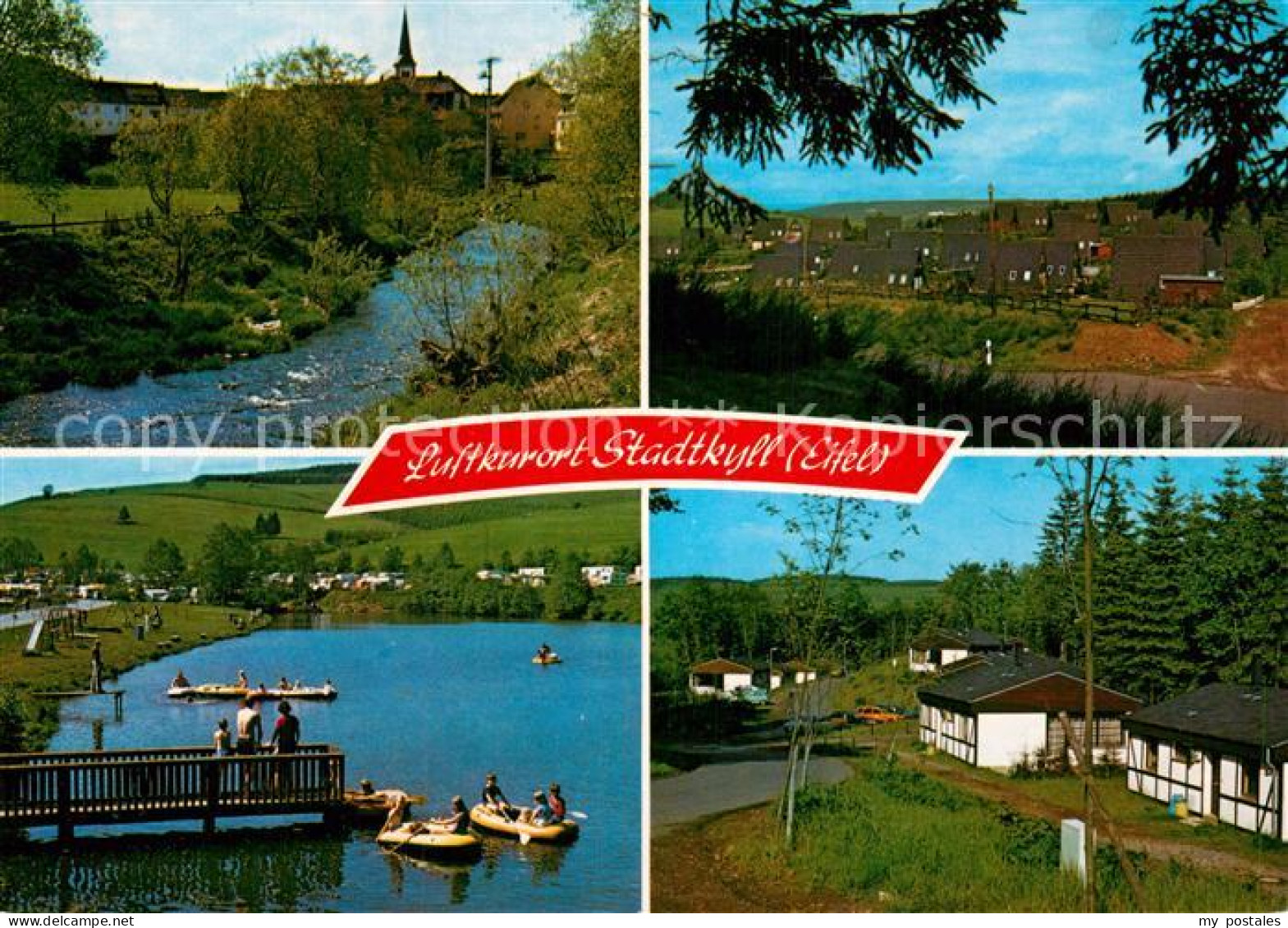 72935543 Stadtkyll Partie Am Fluss Teilansicht Campingplatz Badesee Ferienhaeuse - Andere & Zonder Classificatie