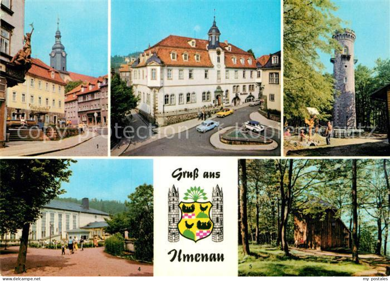 72935481 Bad Ilmenau Strasse Des Friede Rathaus Kickelhahnturm Festhalle Goetheh - Ilmenau