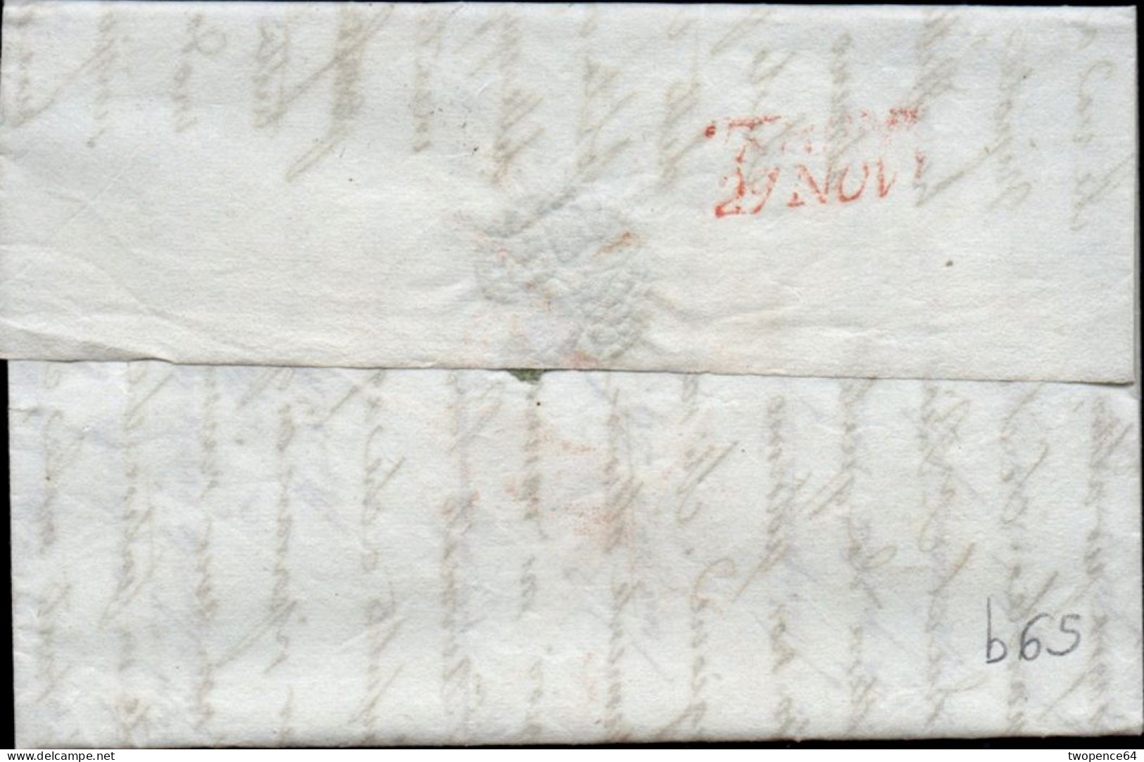 B65 - LETTERA PREFILATELICA DA VENEZIA A ZEVIO 1829 - ...-1850 Préphilatélie