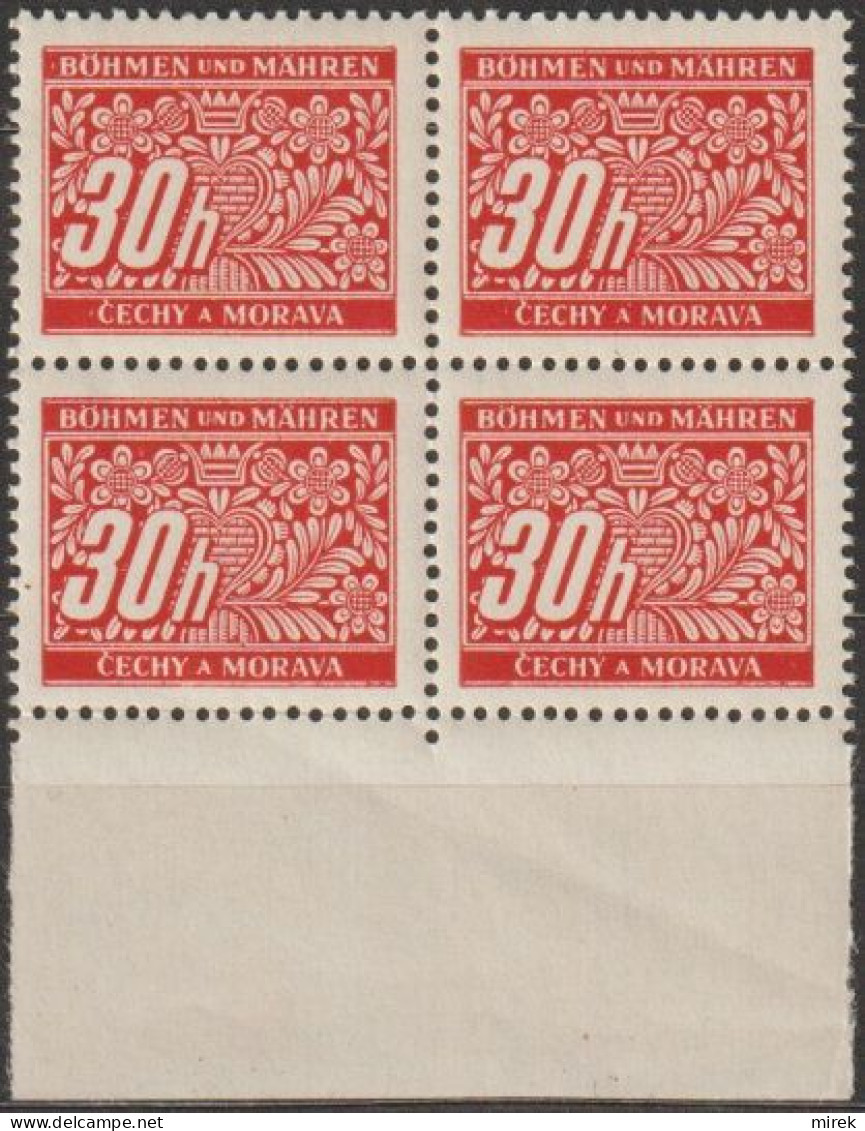 015/ Pof. DL 4; Border 4-block - Unused Stamps