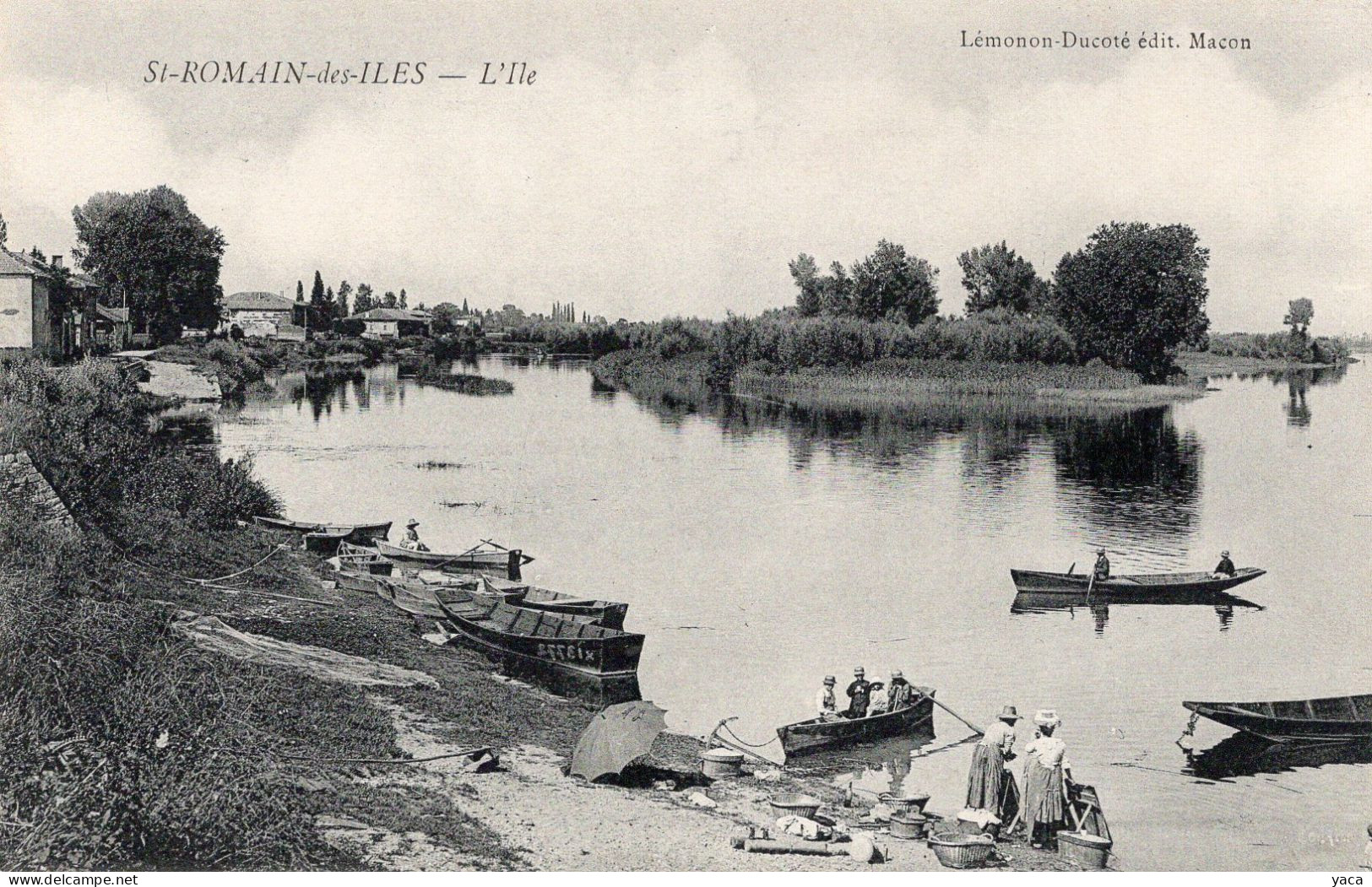 SAINT-ROMAIN-DES-ÎLES L'Île.  Lavandière - Édit. Lémonon-Ducoté, Mâcon é - Autres & Non Classés