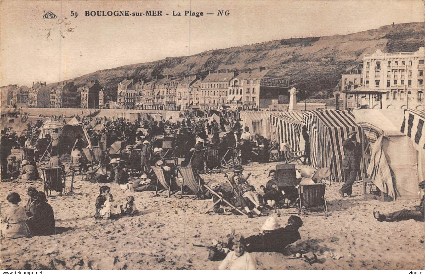 P-24-Mi-Is-1709 : BOULOGNE-SUR--MER. LA PLAGE - Boulogne Sur Mer