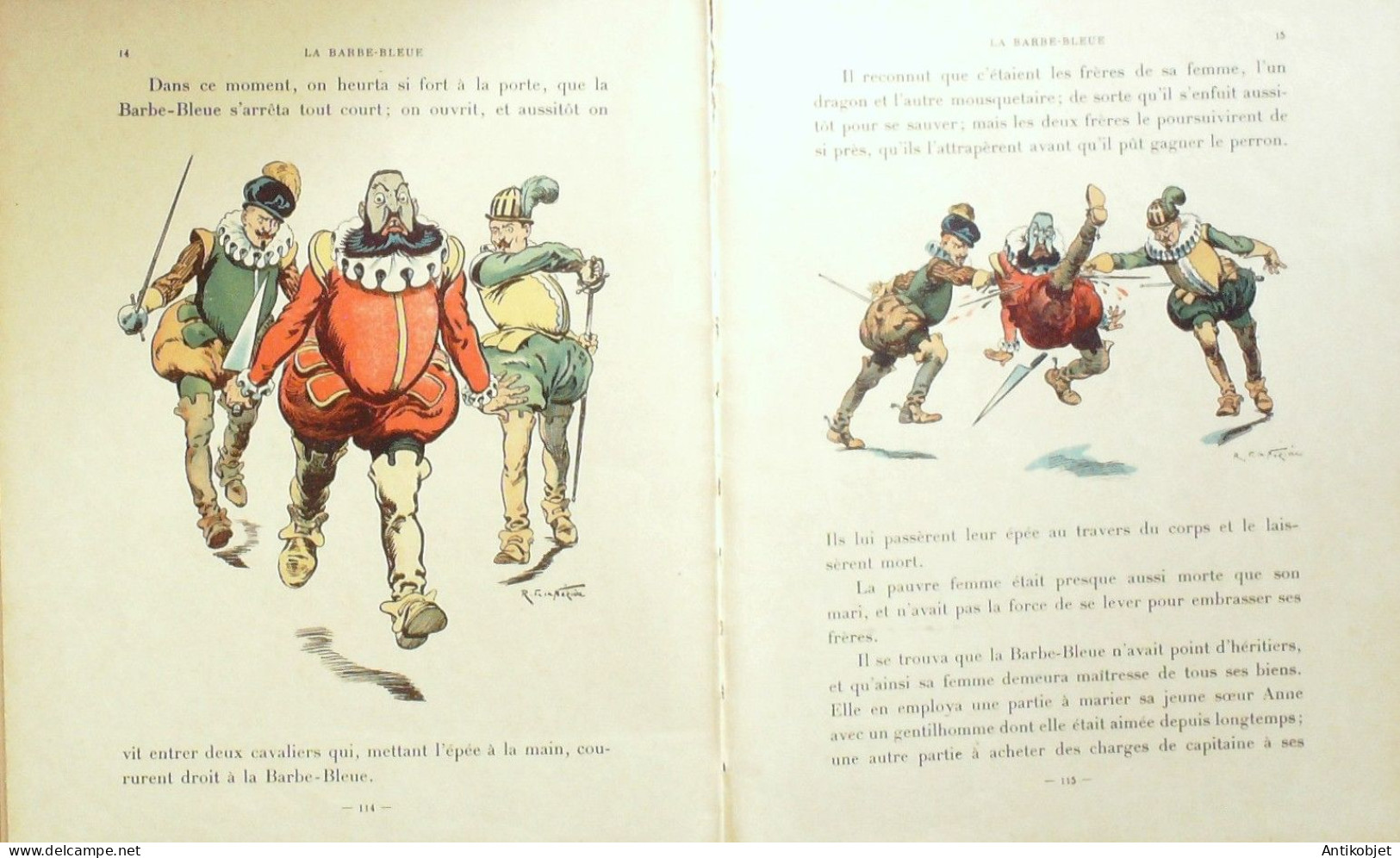 Les contes de Perrault illustré par R de la Nezière édition Mame Eo 1929