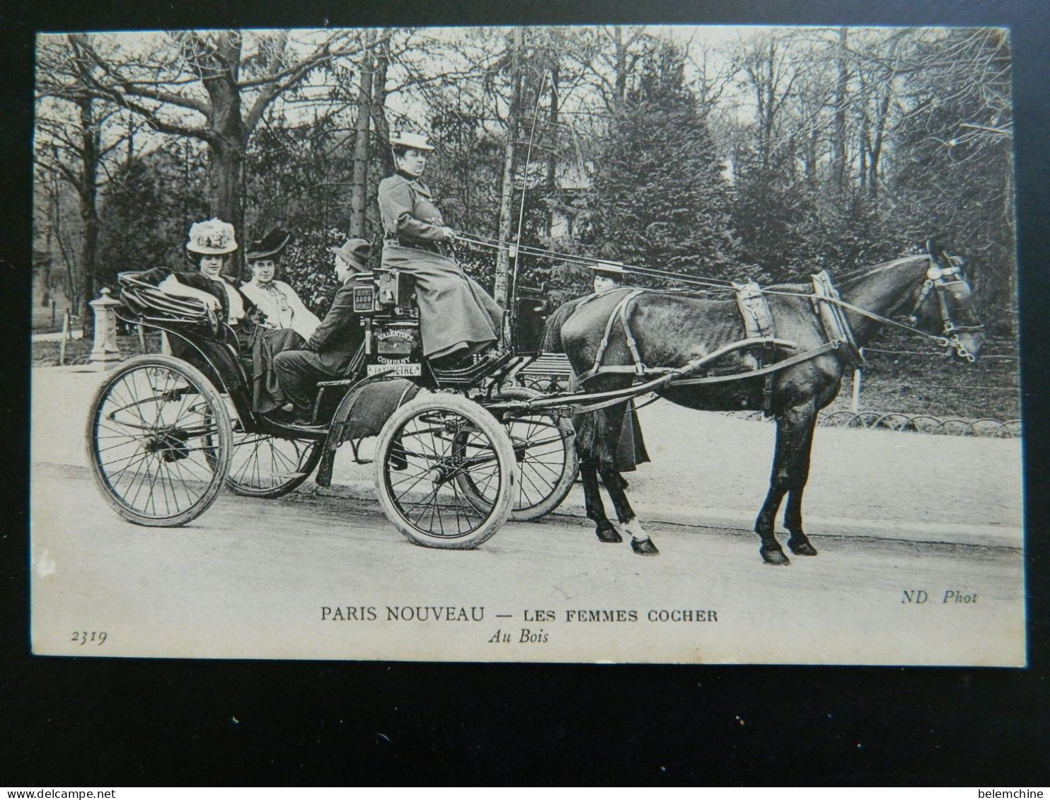 PARIS NOUVEAU           LES FEMMES COCHER            AU BOIS - Transporte Público