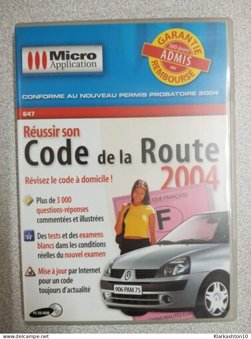 Réussir Son Code De La Route 2004 (PC Cd Room) - Sonstige & Ohne Zuordnung