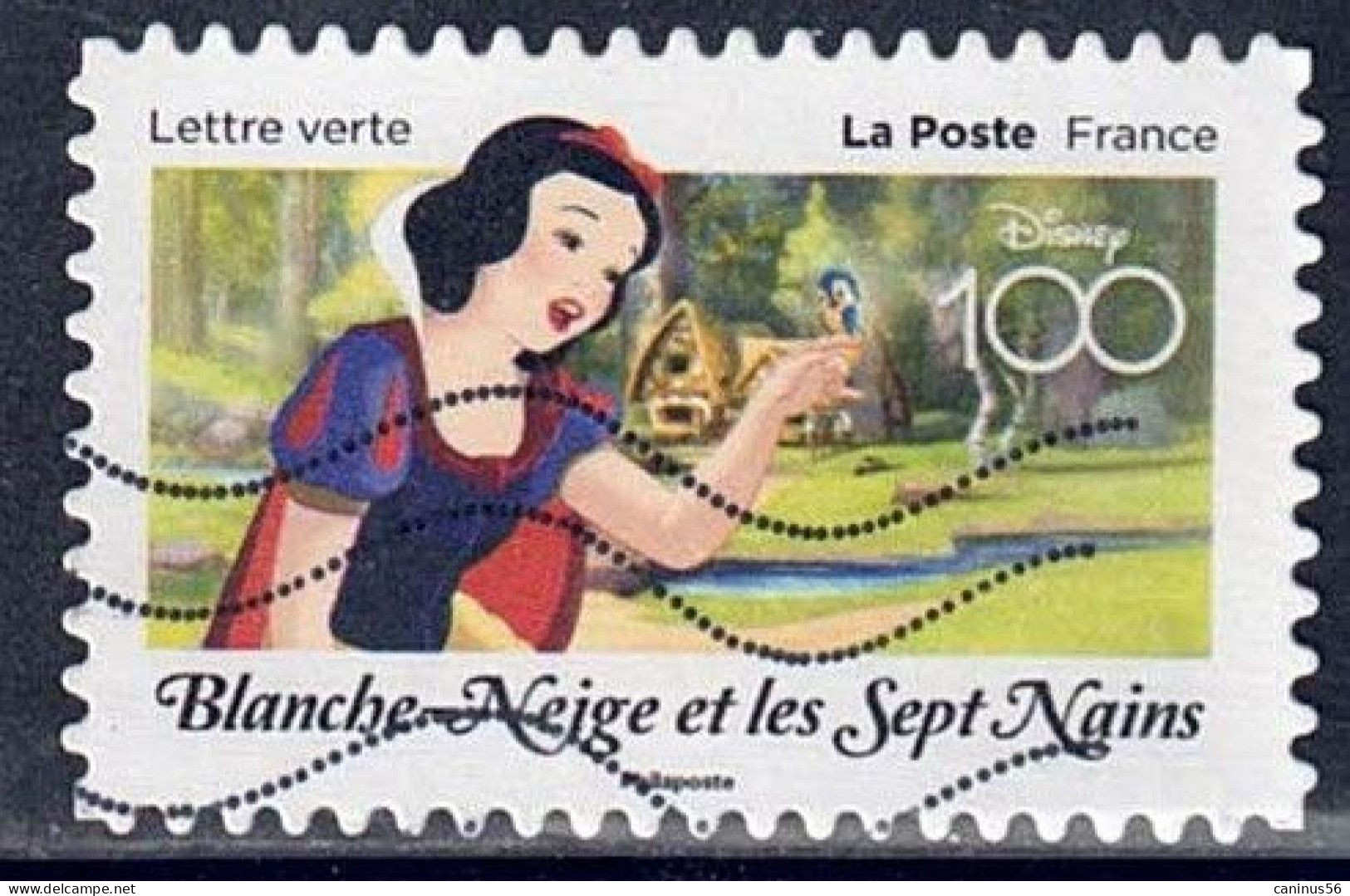 2023 Yt AA 2324 (o)  Disney 100 Ans D'histoires à Partager Blanche-Neige Et Les Sept Nains - Used Stamps