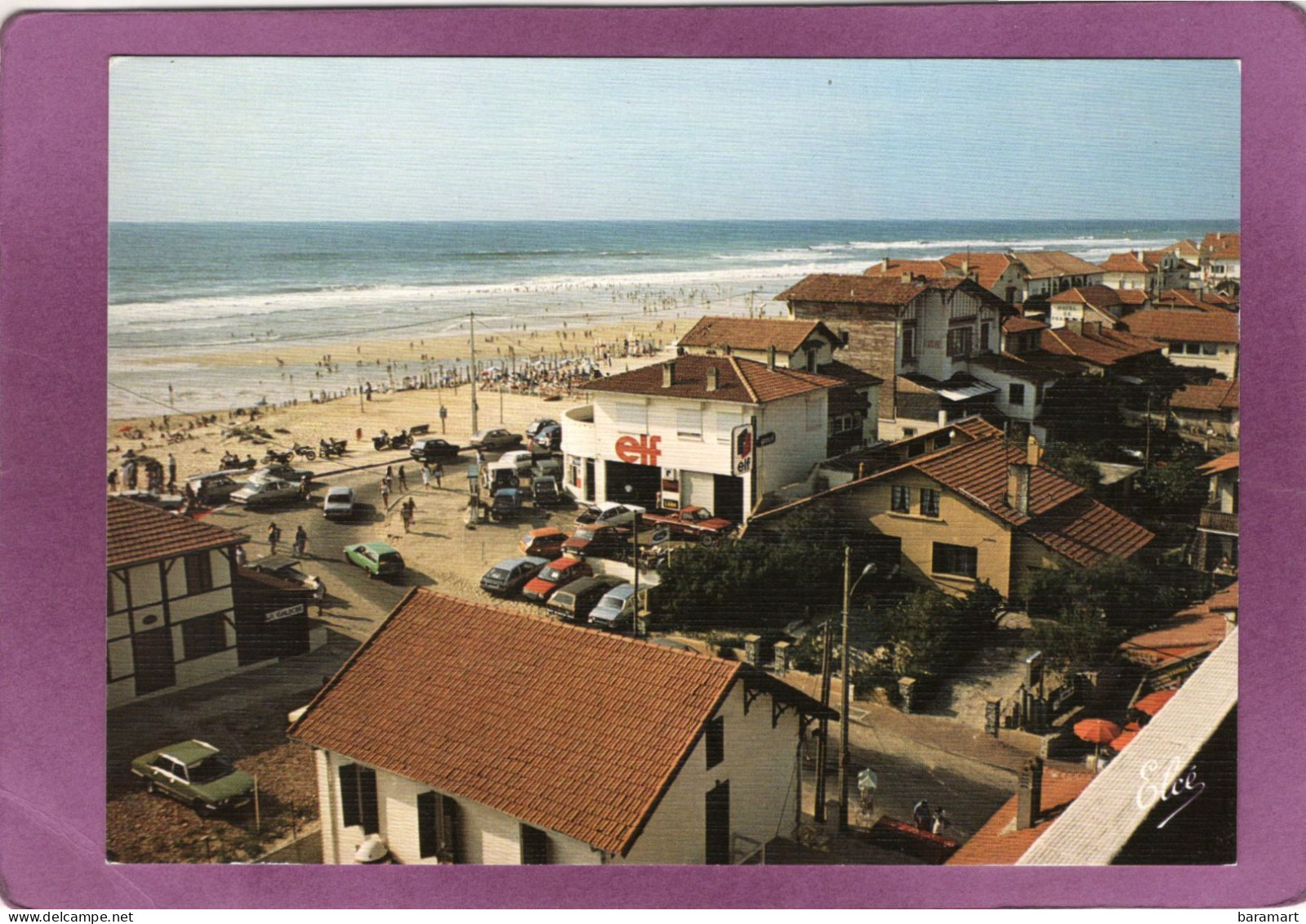 40 MIMIZAN La Plage De L'Océan  Garage Ford  Station Essence ELF  Automobiles - Mimizan Plage