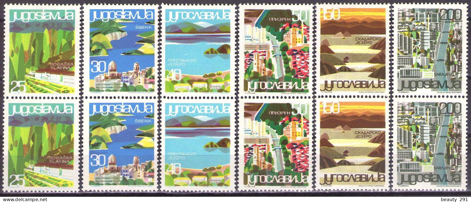 Yugoslavia 1965 - Tourism - Tourist Publicity - Mi 1125-1130 - MNH**VF - Nuevos