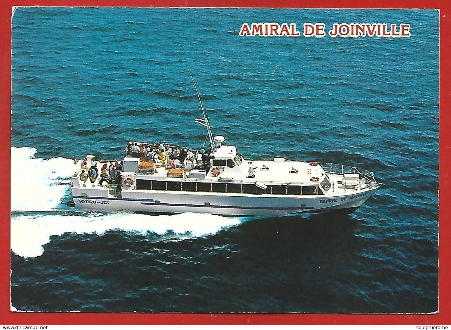 Noirmoutier-en-l'île (85) Hydrojet "Amiral De Joinville" Vedette Bateau 2scans 10-07-1989 - Noirmoutier