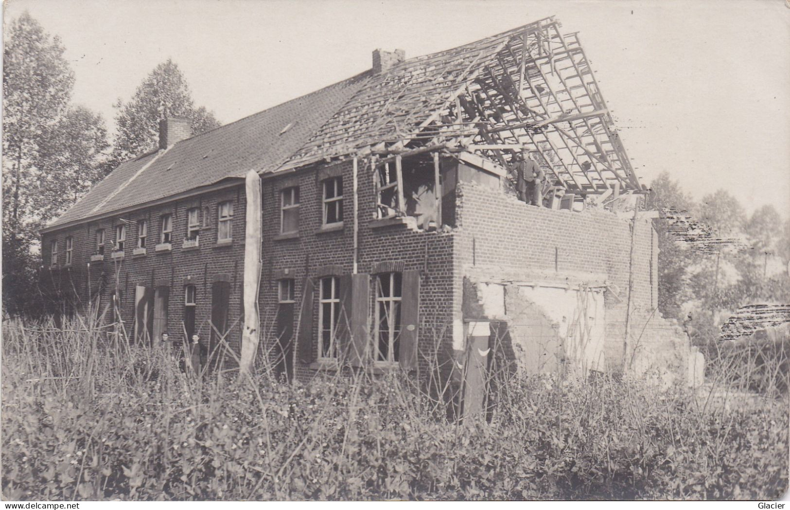 Ingelmunster - Beschadigde Huizen Tijdens Oorlog 1914-18 - Carte Photo - Ingelmunster