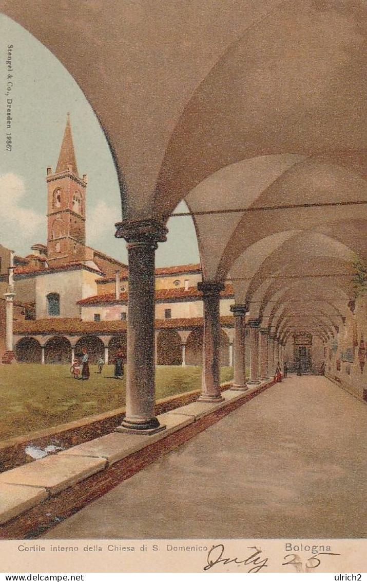 AK Bologna - Cortile Interno Della Chiesa Di S. Domenico - 1925  (69293) - Bologna