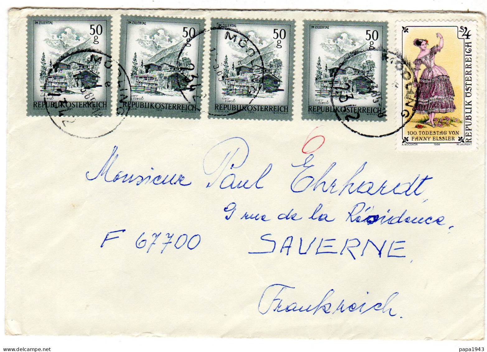 1985  Lettre D' AUTRICHE Envoyée à SAVERNE - Cartas & Documentos