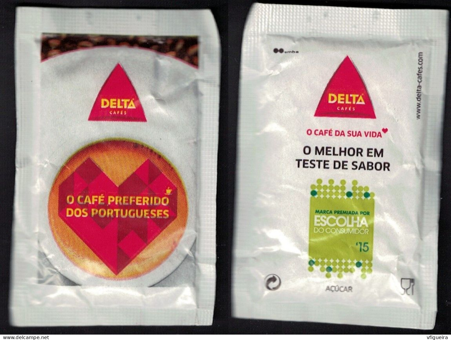 Portugal Sachet Sucre Sugar Bag Delta O Café Preferido Dos Portugueses - Suiker