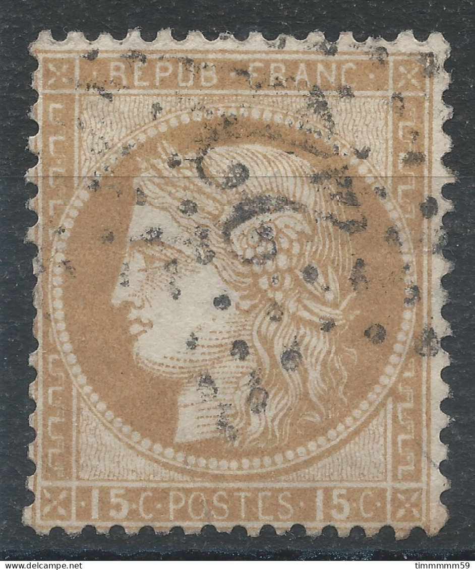 Lot N°83409   N°55, Oblitéré étoile Chiffrée 22 De PARIS "R. Taibout (décembre 1868 à Fin Mars 1876)" - 1871-1875 Ceres