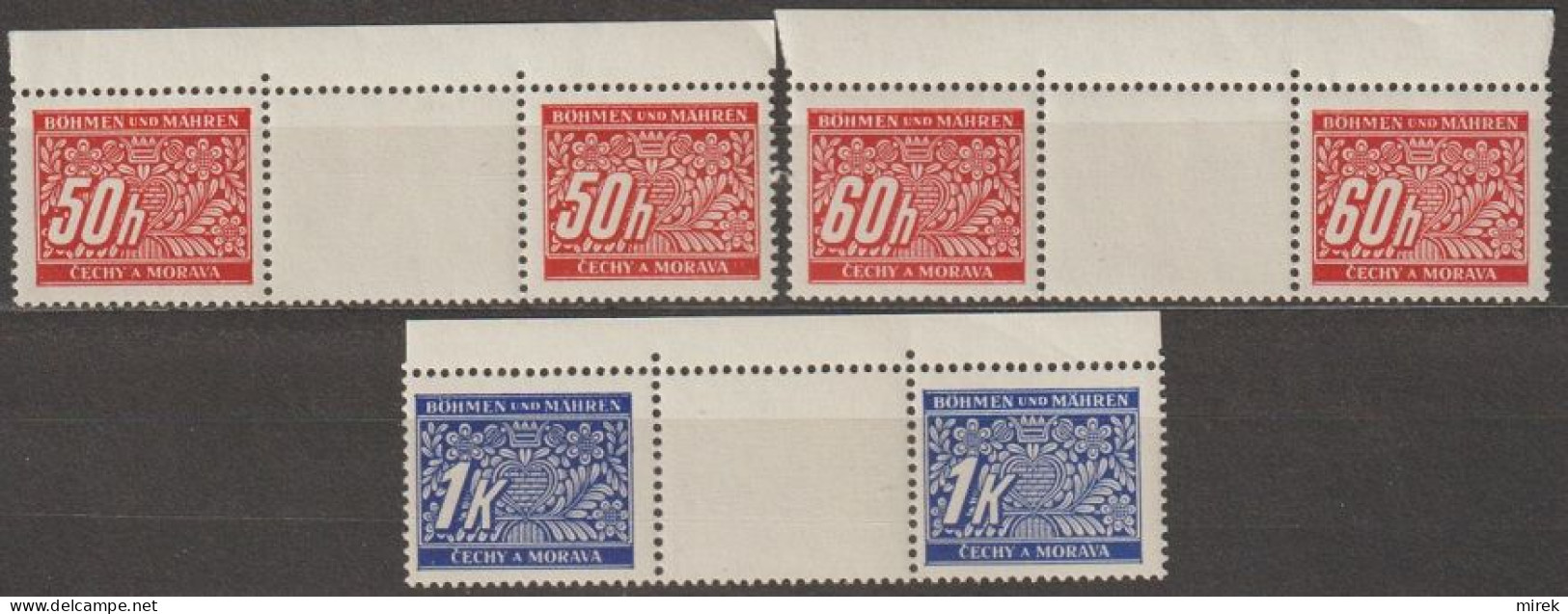 021/ Pof. DL 6-7,9; Border Interarchs - Unused Stamps
