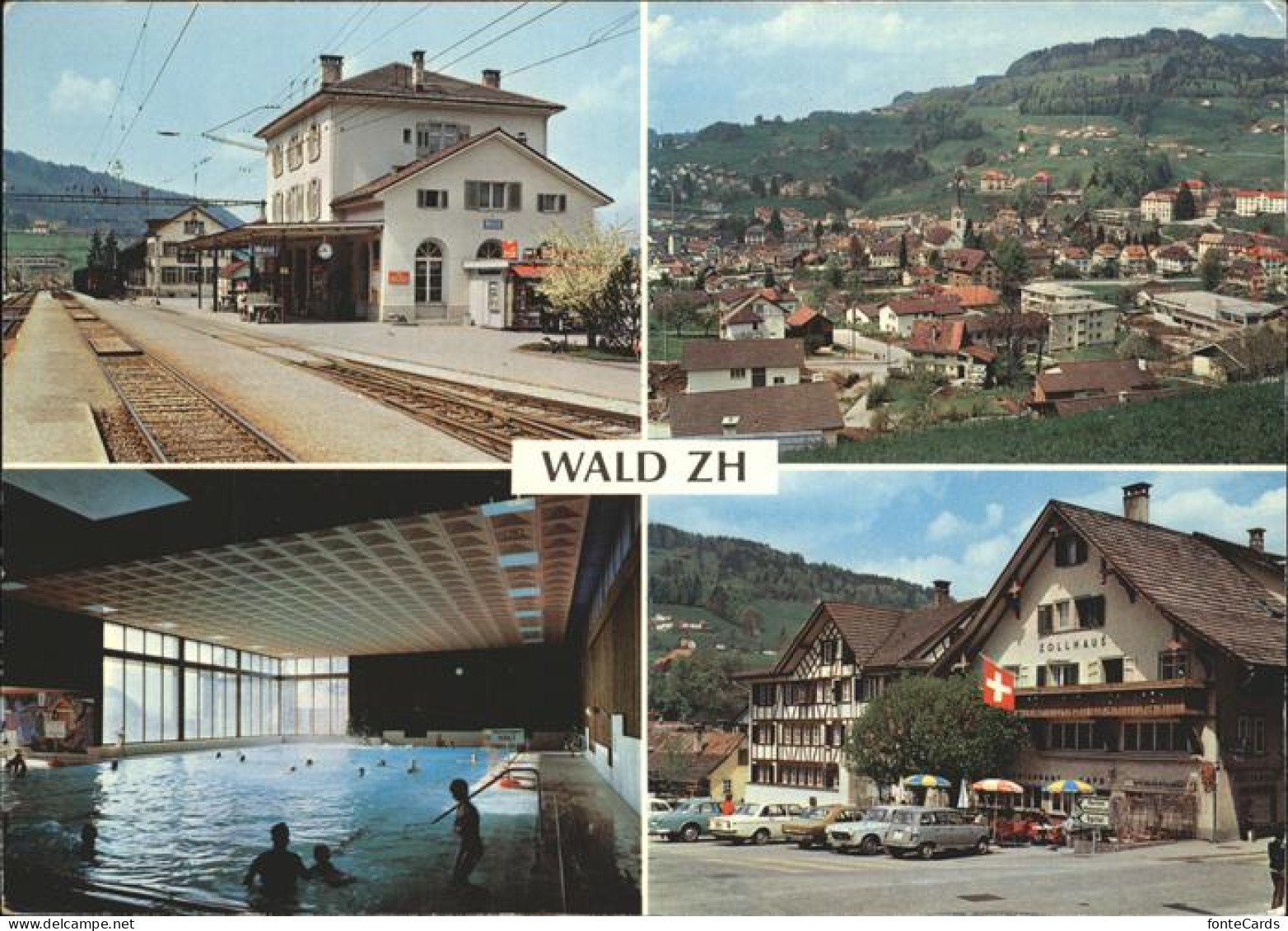 11381540 Wald ZH Bahnhof Ortsansicht Hallenbad Wald ZH - Altri & Non Classificati