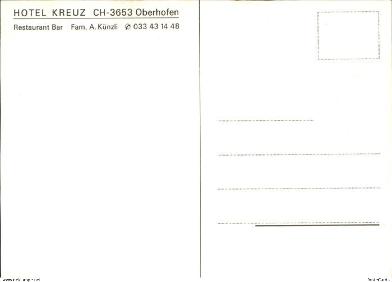 11381522 Oberhofen AG Hotel Kreuz Bar Oberhofen AG - Sonstige & Ohne Zuordnung