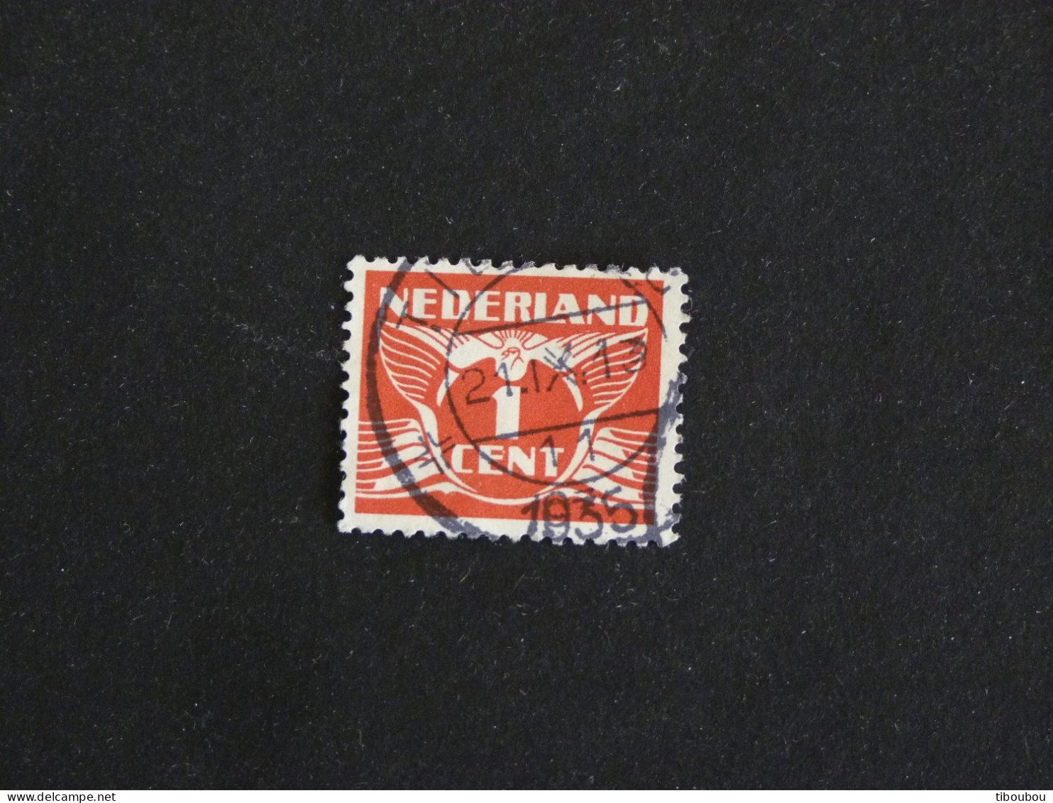 PAYS BAS NEDERLAND YT 166 OBLITERE - CHIFFRE - Used Stamps