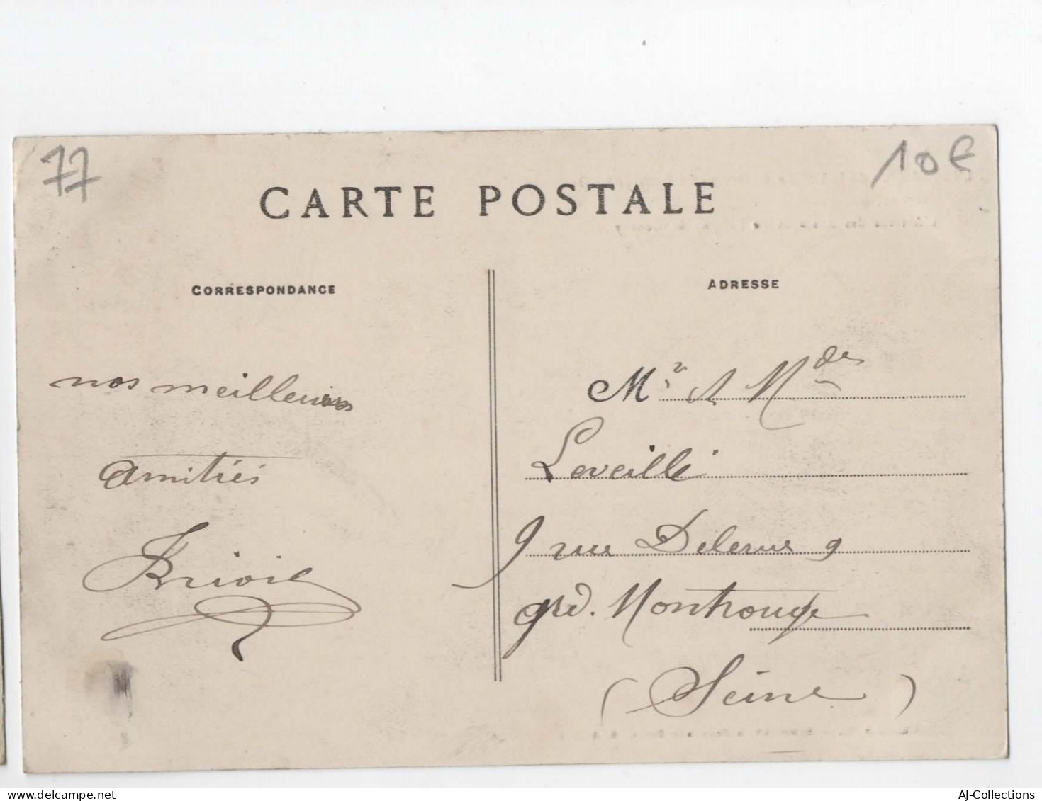 AJC - L'inondation De La Vallée De Bray - 24 Janvier 1910 Mouy Sur Seine - L'arrivée Des Rescapésde Peugny Et Neuvry - Sonstige & Ohne Zuordnung