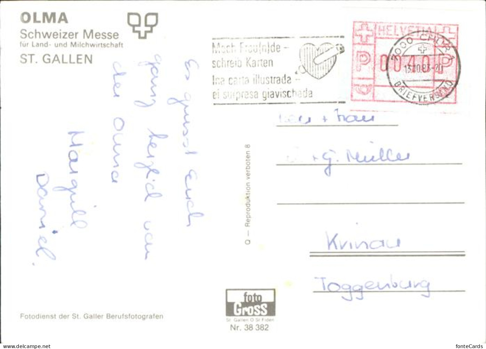 11381422 St Gallen SG Schweizer Landwirtschafts Messe Olma St. Gallen - Other & Unclassified