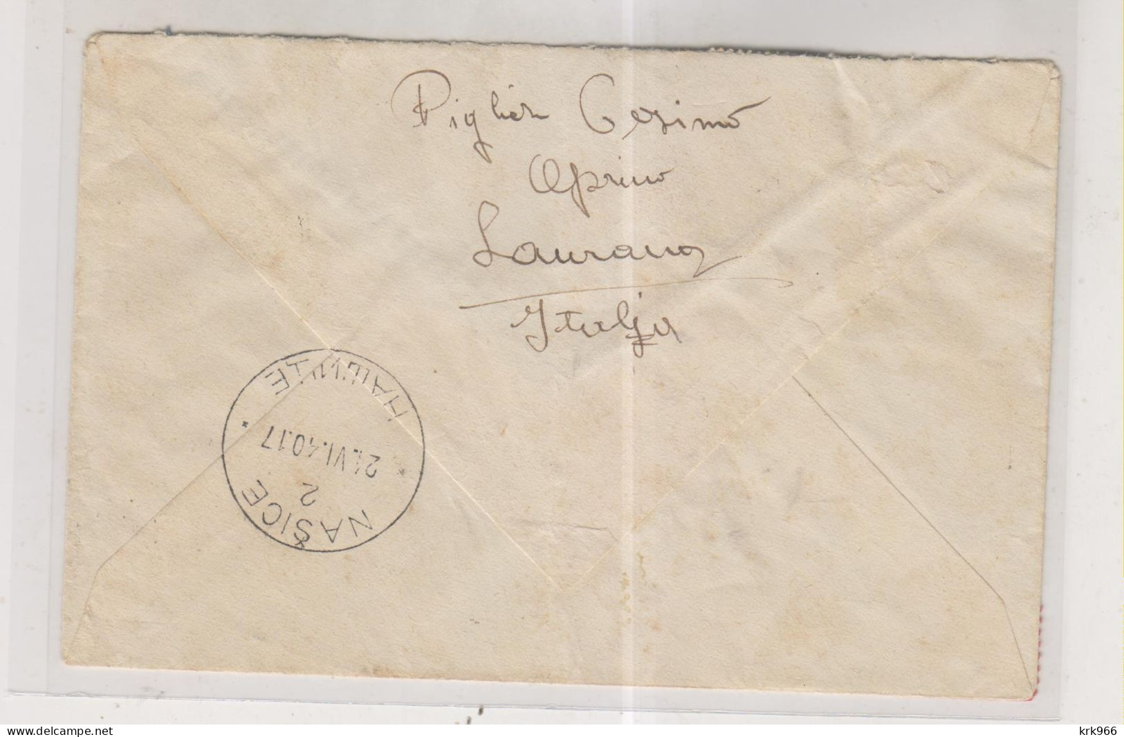 CROATIA ITALY LAURANA LOVRAN  1940 Nice Registered Priority Cover To Yugoslavia - Croazia