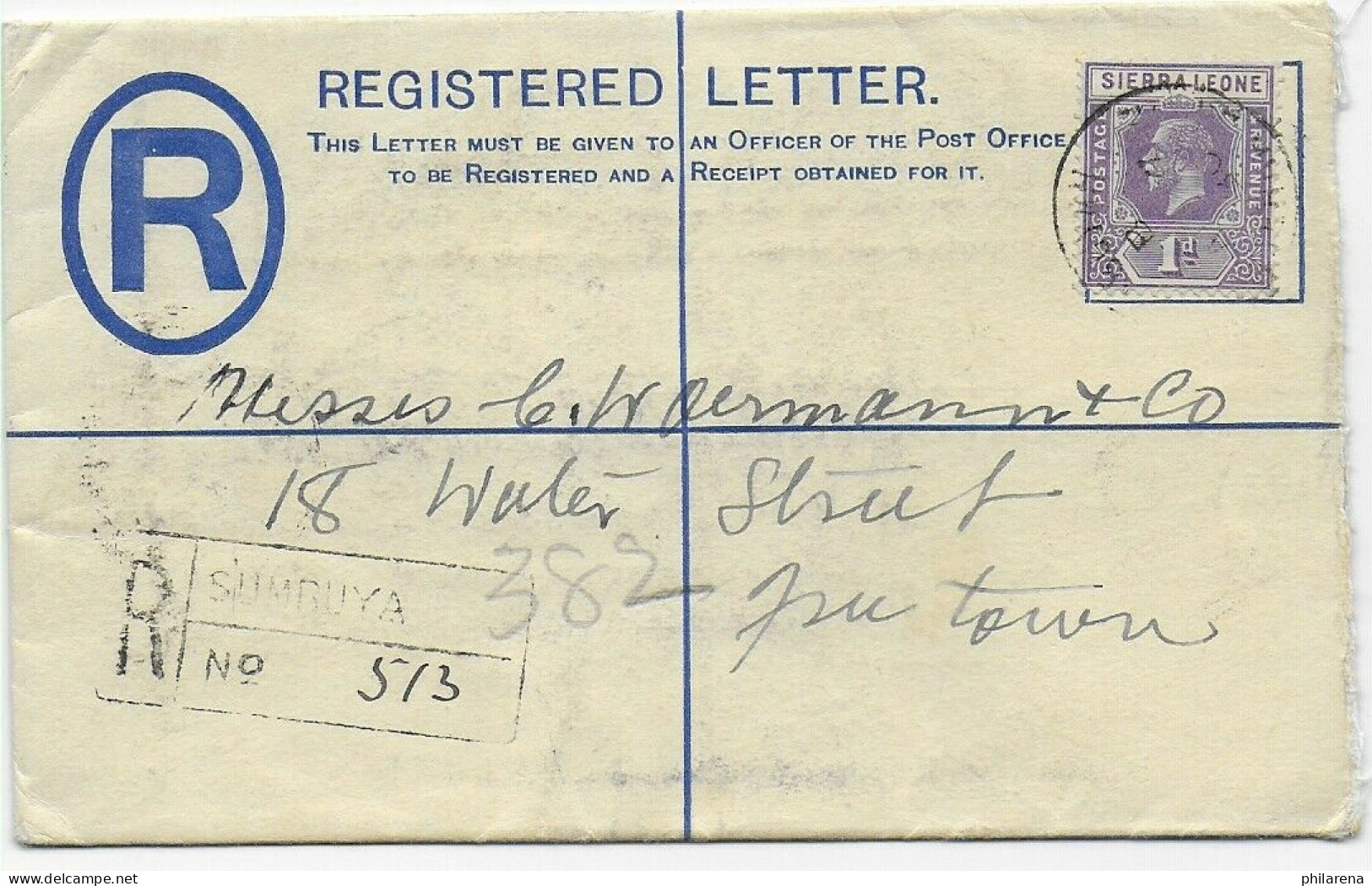 Registered Sumbuya, Sierra Leone, 1930 - Sierra Leona (1961-...)