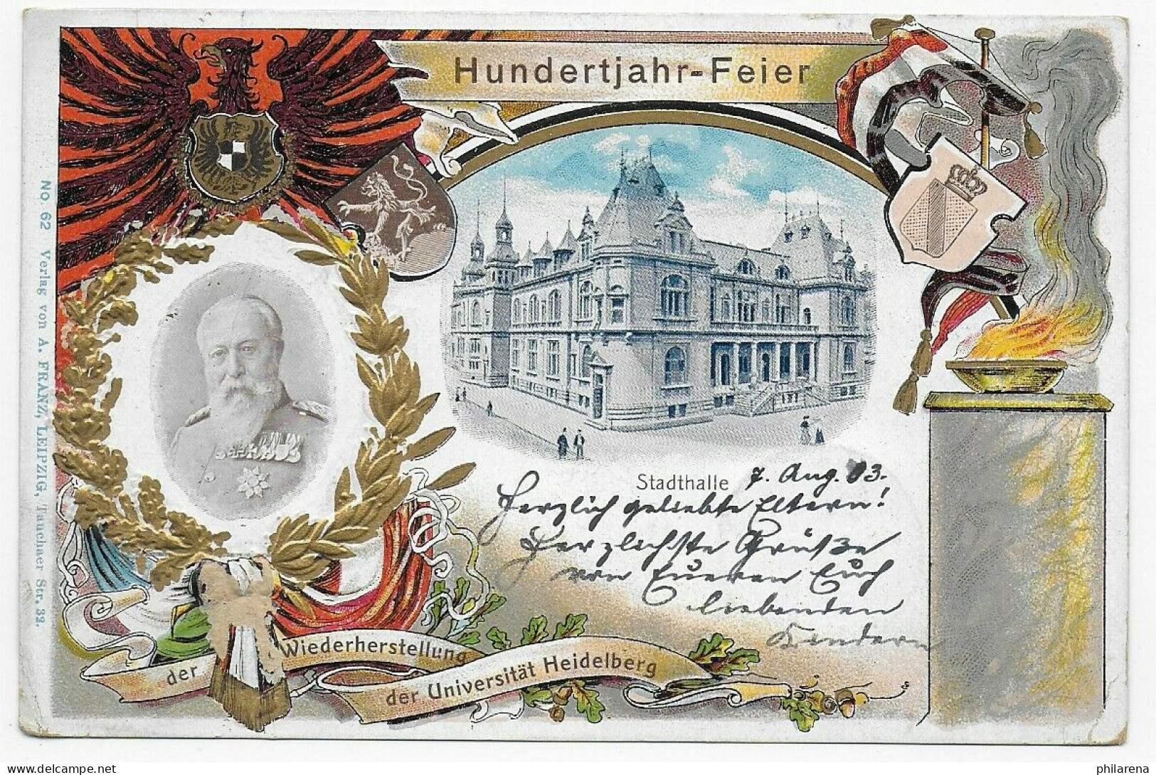 Hundertjahr-Feier Der Wiederherstellung Der Universität Heidelberg, 1903 - Altri & Non Classificati