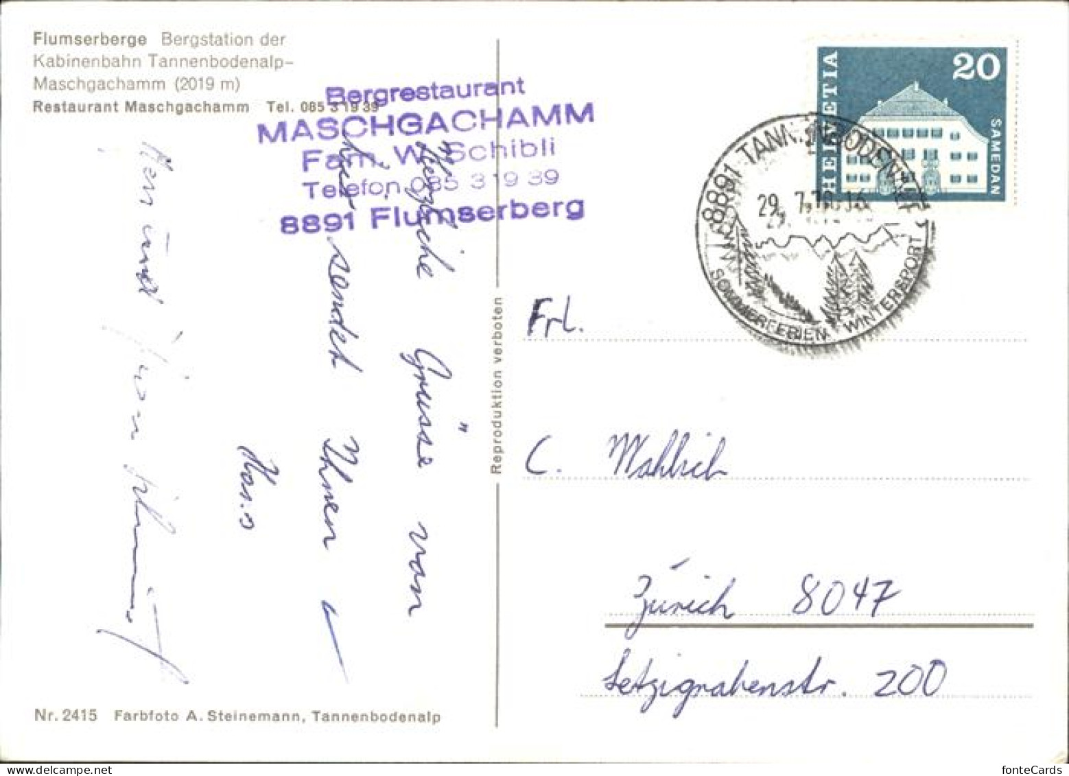 11381273 Flumserberg Bergheim Bergstation Tannenbodenalp Maschgachamm Flumserber - Andere & Zonder Classificatie